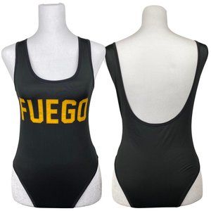 Black One Piece Cheeky Swimsuit | One Piece Black Women's Size Small